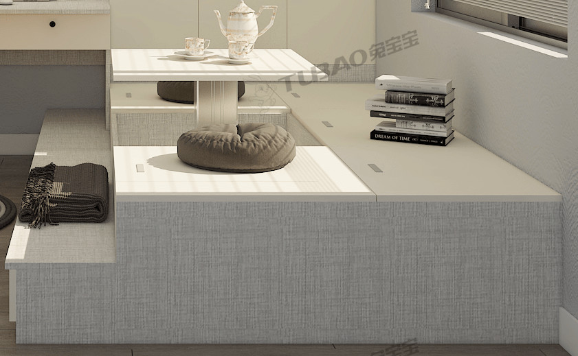 兔宝宝全屋定制初心系列榻榻米衣帽间