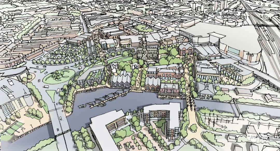 这样的手绘你一定也喜欢城市设计