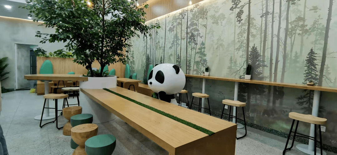 新店开业慧食派超可爱熊猫素食主题餐厅邀您前来打卡