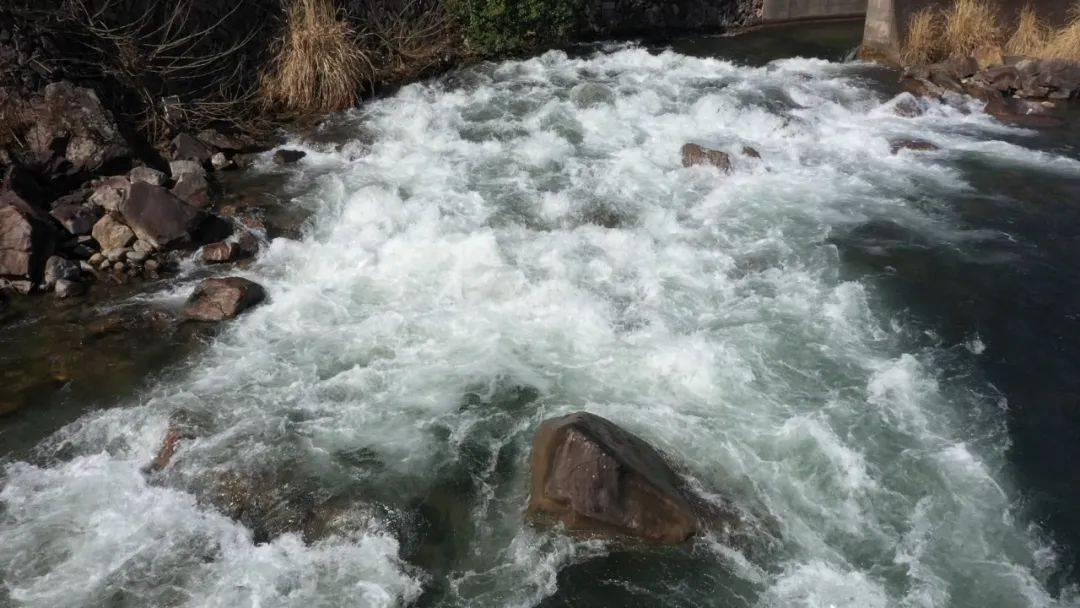 40万方今天永嘉金溪水库放水8小时