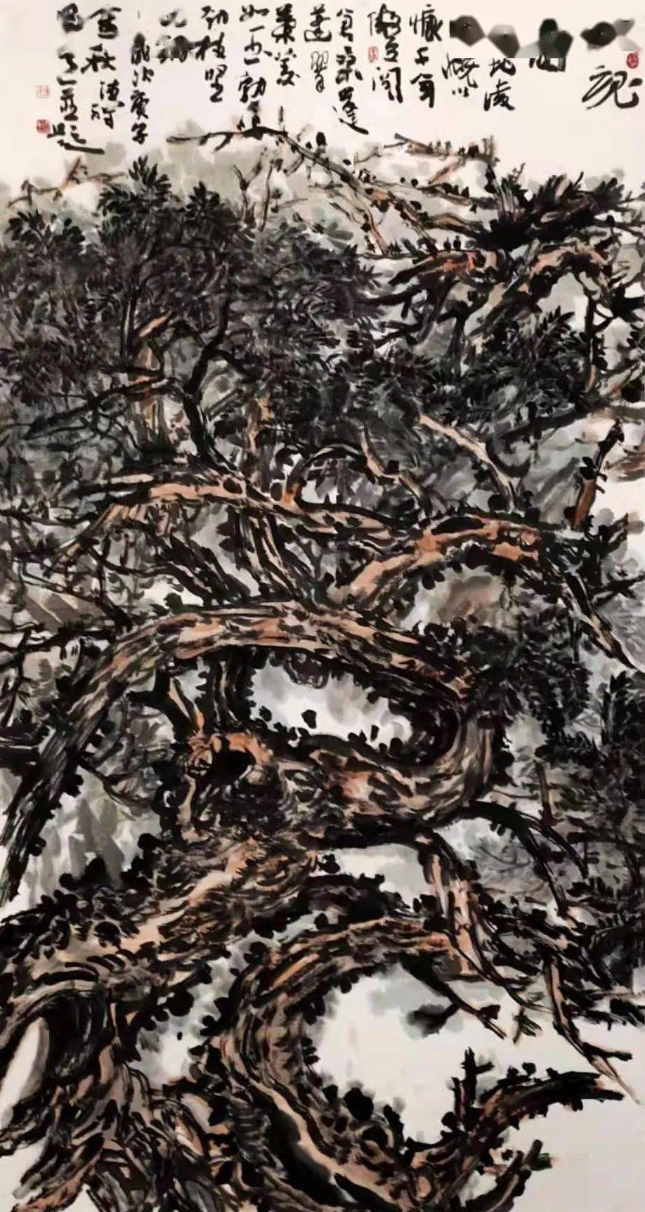 《大山之恋》(240×169cm) 李国强 山东潍坊