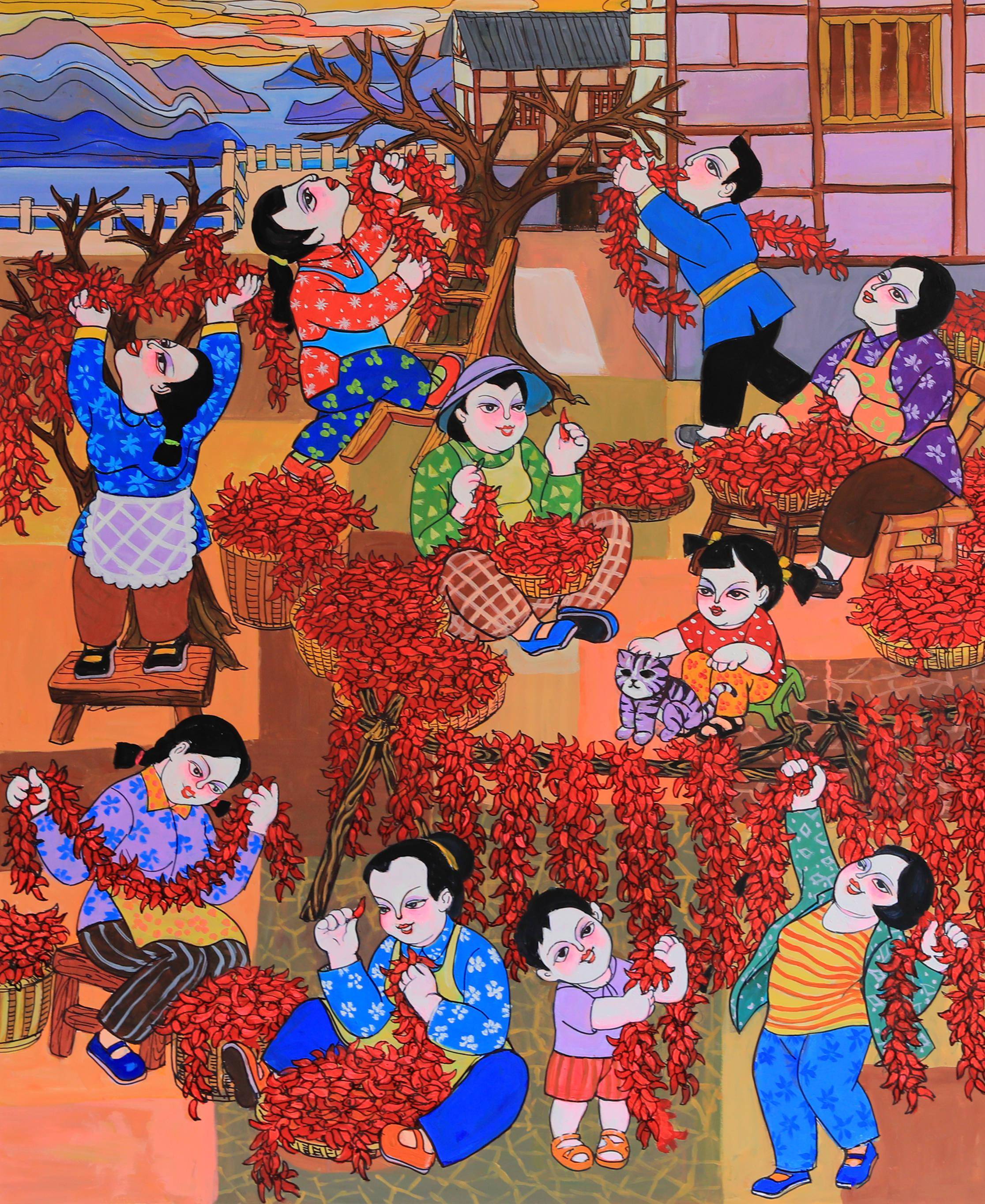 重庆群众文艺8幅作品入选我们的小康生活主题美术作品展