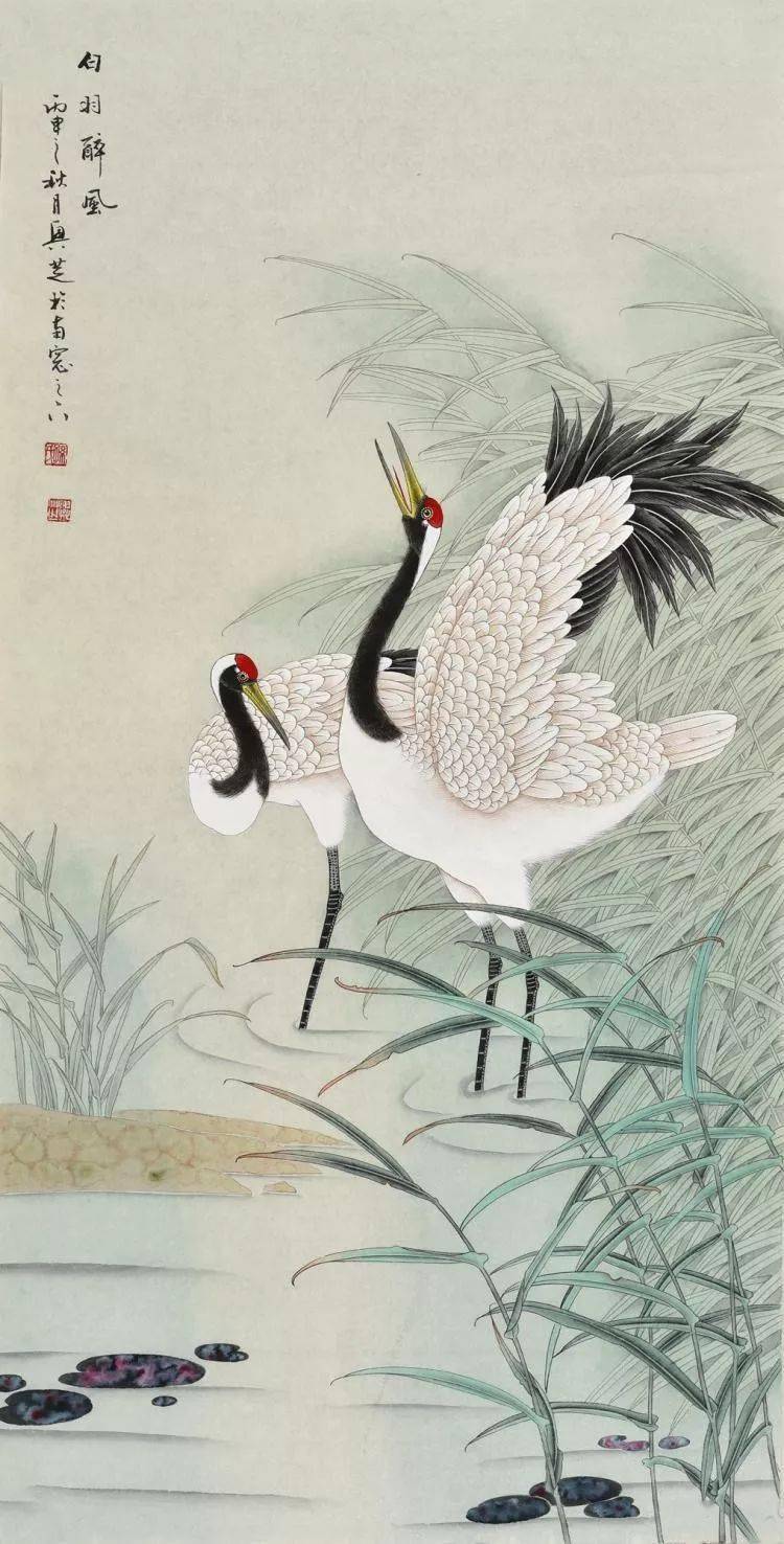 孙兴芝工笔花鸟画清丽高雅书画创作风格独特