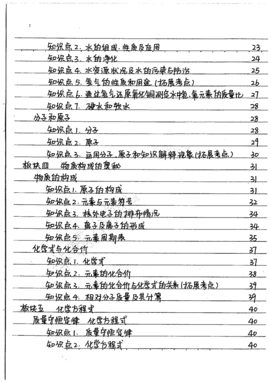 初中化學▏131頁初中化學學霸筆記整理手寫版涵蓋重點知識學習技巧