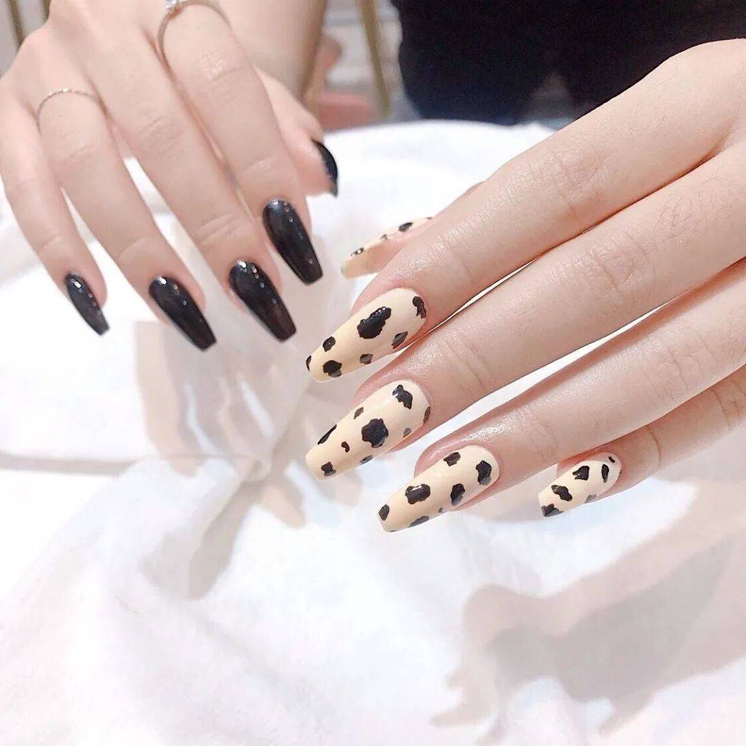 牛年必做奶牛纹美甲啦可甜可酷