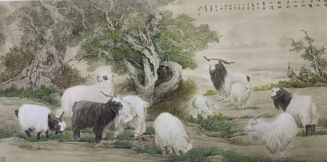工笔花鸟画家冯勇作品赏析