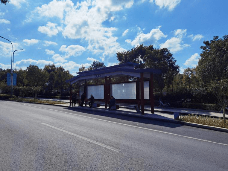16个农村公路观景台,休息点,674个港湾式停靠站,集配套观景,休闲茶座