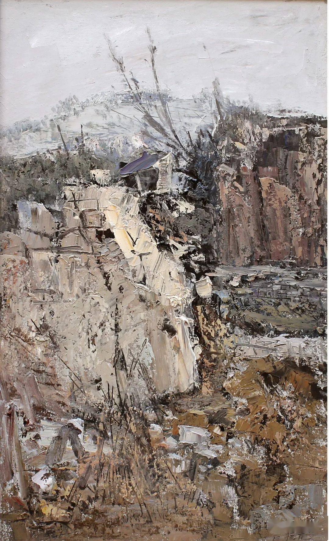 艺术与情怀油画家程克古村落系列作品赏析