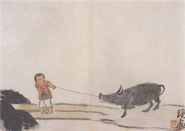 名画记 | 价值两千万的《放牛图》却没有牛_齐白石