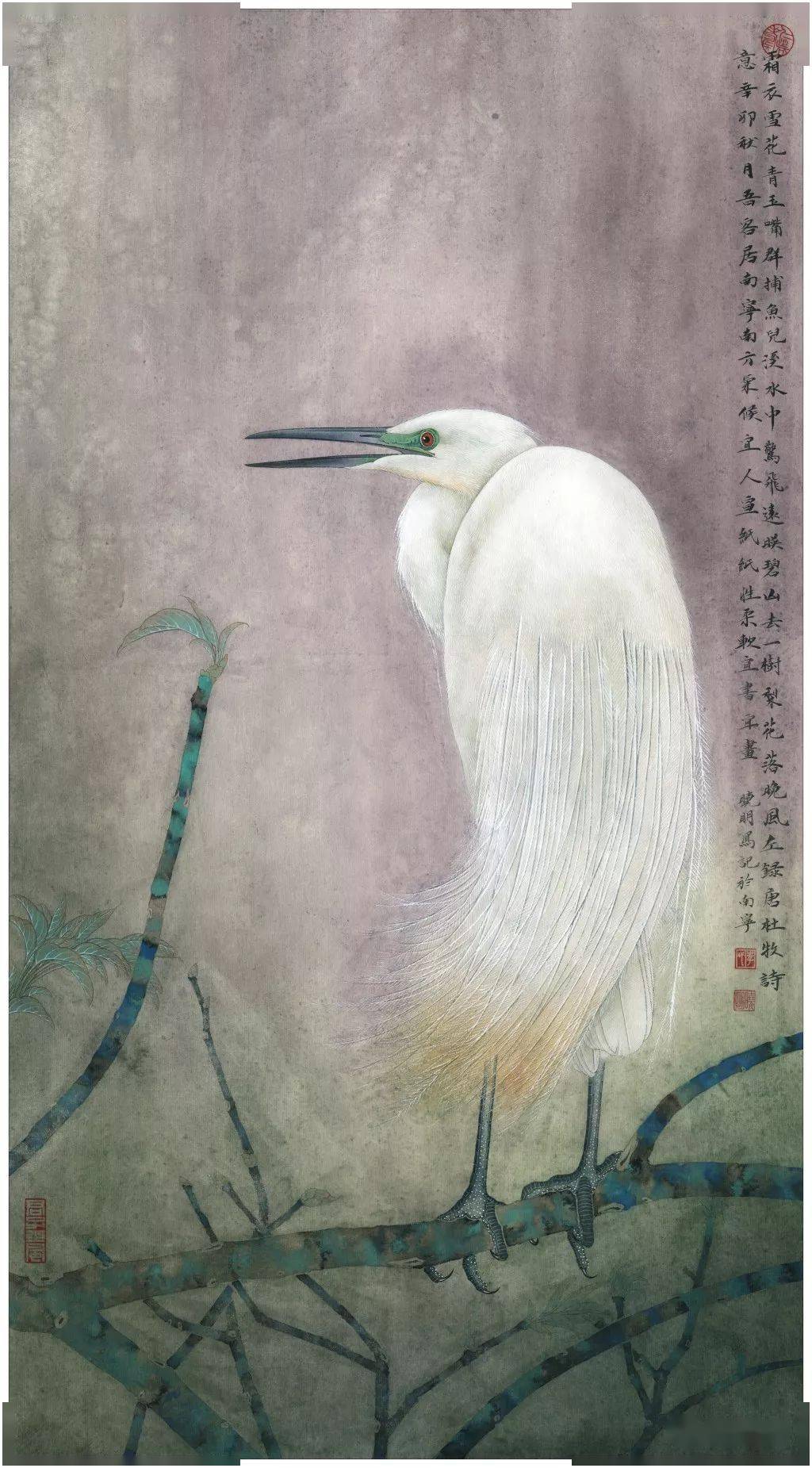 李晓明工笔花鸟90幅,张张精彩,值得一看!