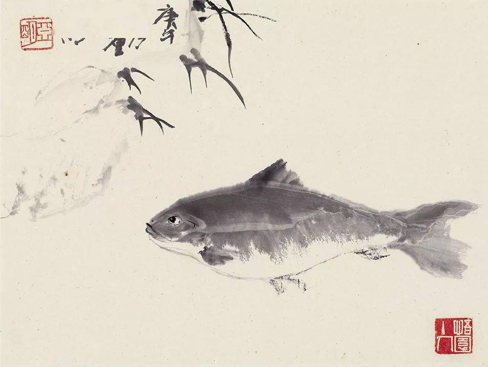 大师画鱼祝你年年有余