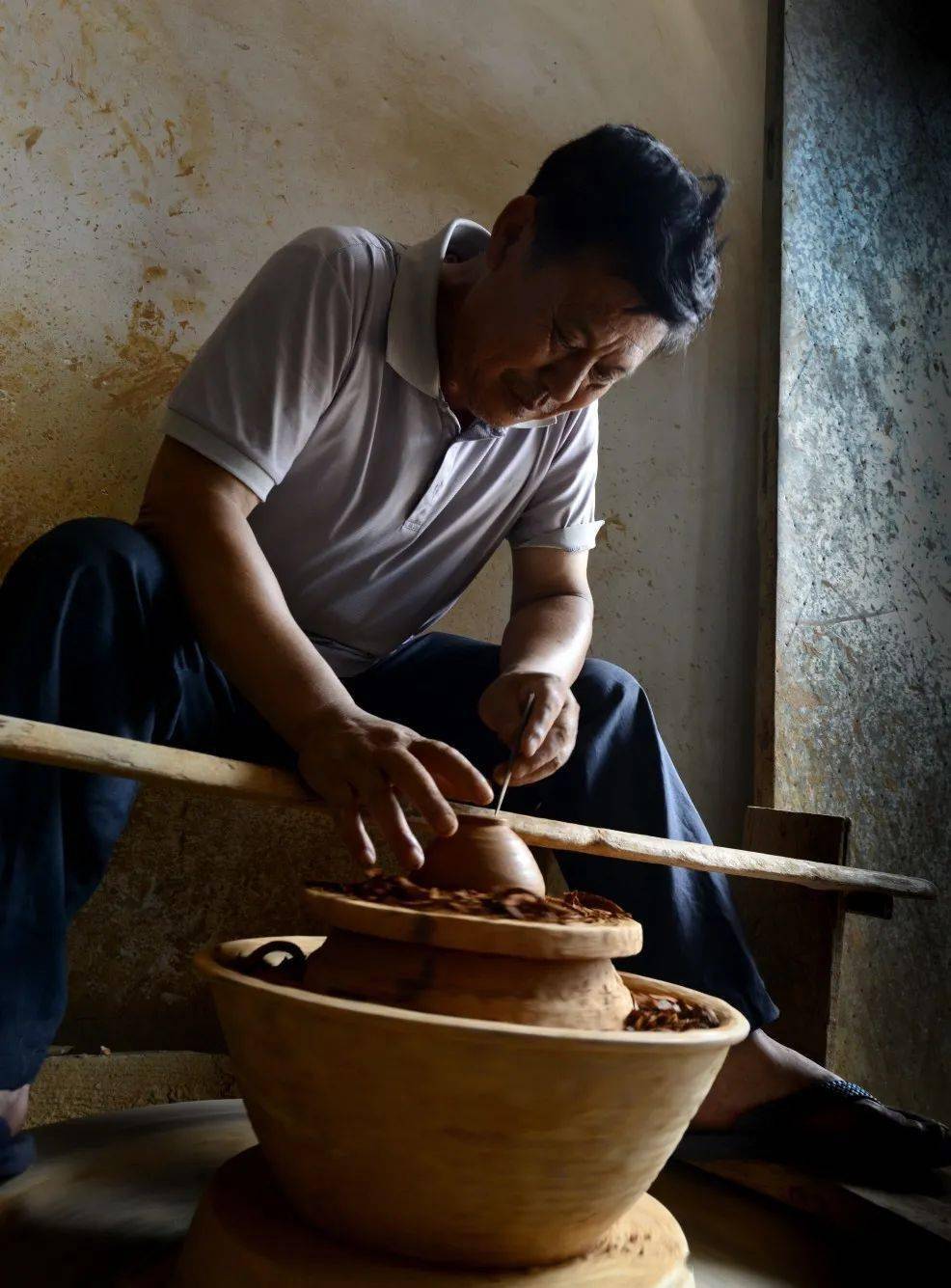 福建非遗传承人建窑建盏传承人蔡炳龙