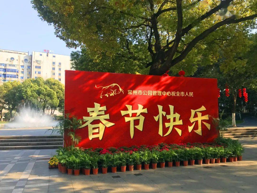 灯笼早已设置了醒目的横幅和对联东坡公园的北门和东门人逢喜事气轩昂