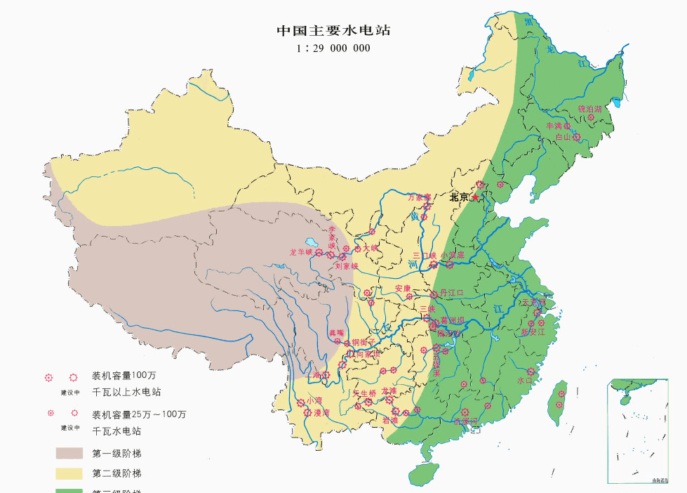中国水电站分布地图图片
