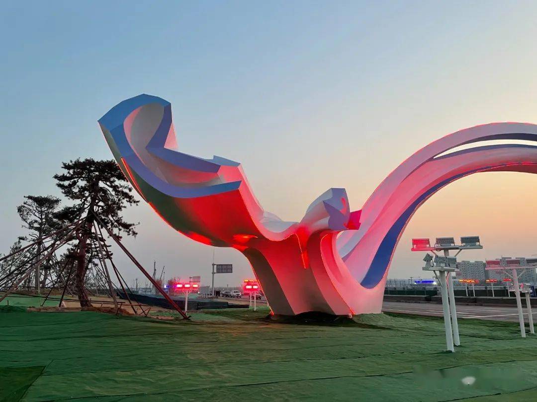 春节打卡廊坊新地标,临空之门绝美夜景视频来了!