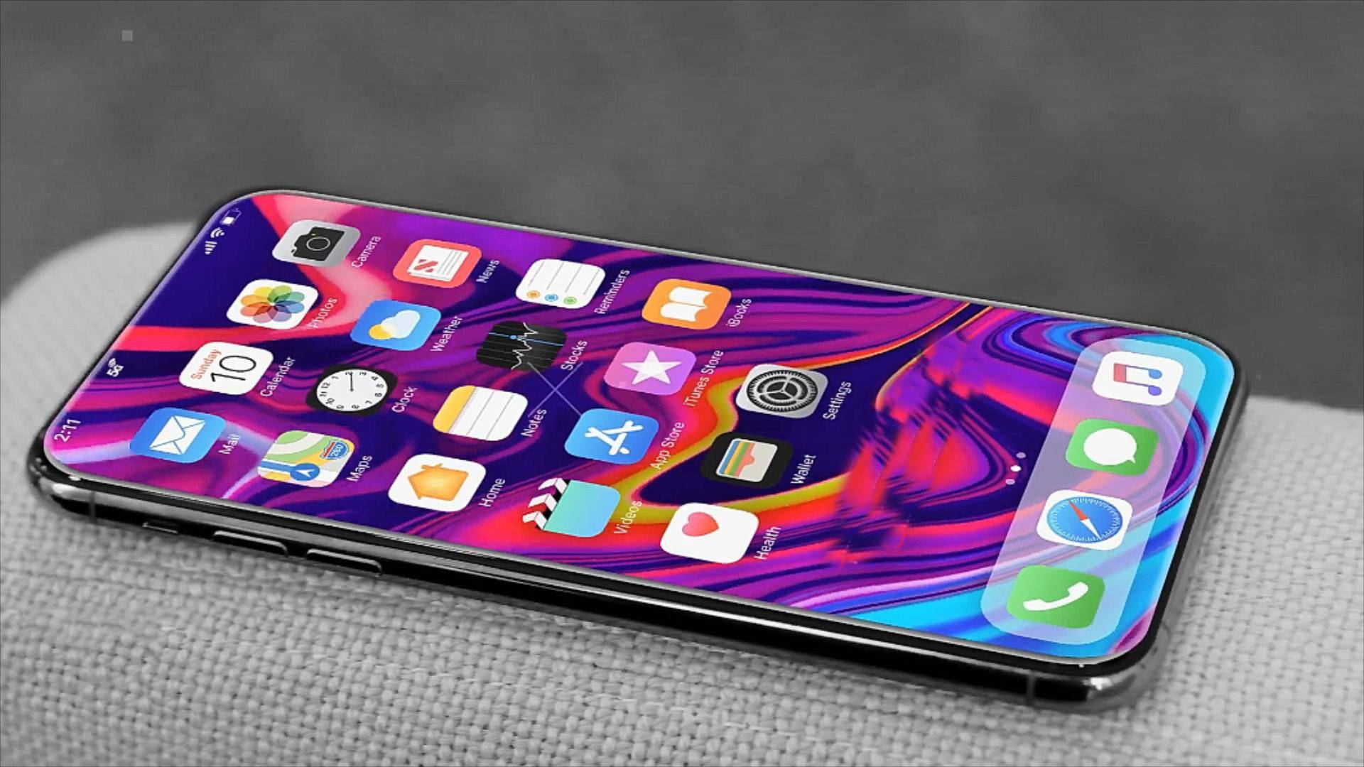 iphone13pro概念图轮廓切割4筒镜头配直面一体全屏
