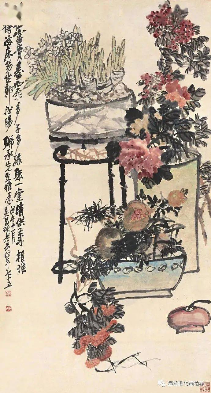 吴昌硕笔下的清供图雅俗共赏高清大图