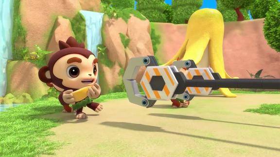 百变校巴士小猴子太灵活了歌德抓不到小书包这可怎么办呢