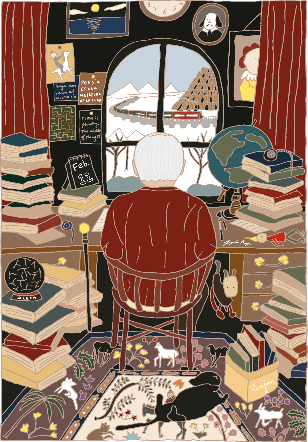 癫狂的是你迷失而又孤寂的嗥叫|博尔赫斯