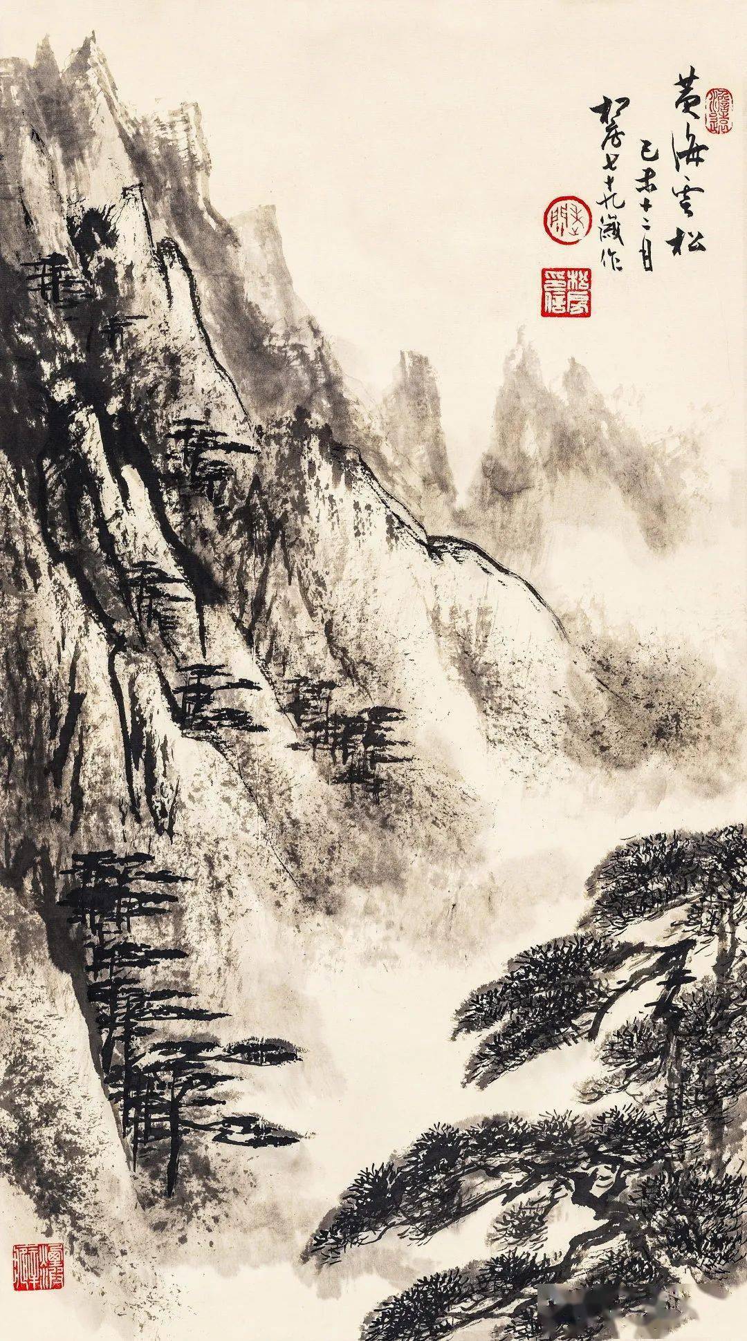 关松房 黄海云松 点此参拍李方白 春色70×40cm 1964年作说明:1.