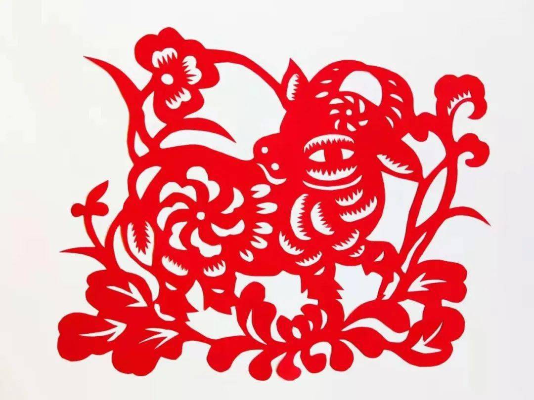 【文化乐万家61云上过大年】"牛转乾坤"福寿剪纸作品展_闫晓