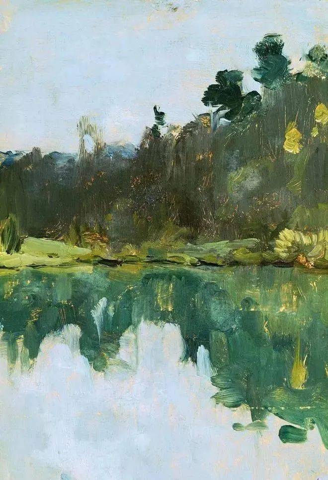 请欣赏一百多幅大师列维坦风景油画作品_大自然
