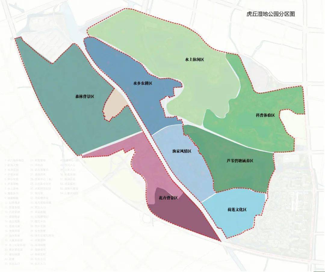 苏州虎丘湿地公园地图图片