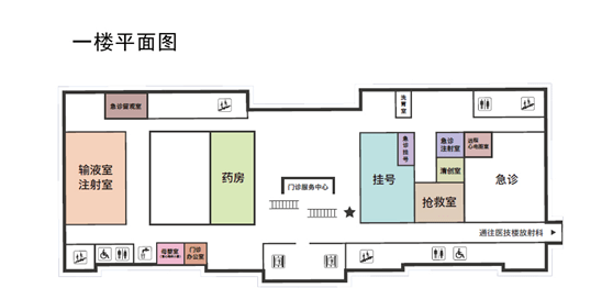 一楼科室新大楼门急诊分布图九亭医院平面图疫情期间,请配合做好流行