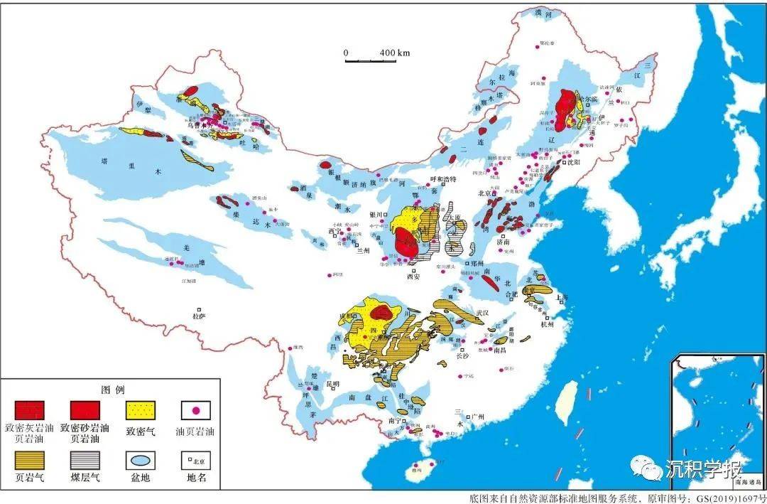 中国非常规油气资源丰富且分布广泛(图1),以致密油气,页岩油气,煤层气