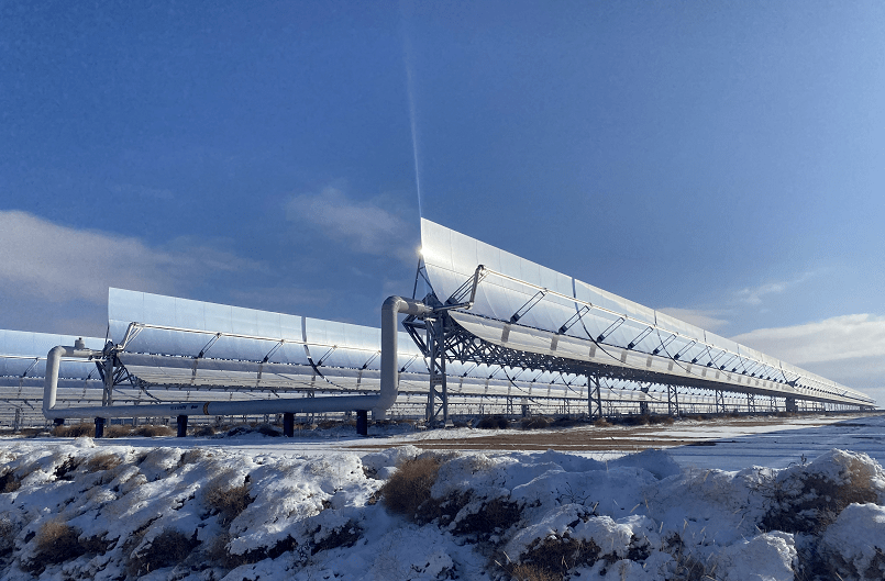 eurotrough集热器助力乌拉特中旗100mw槽式光热示范电站实现满负荷