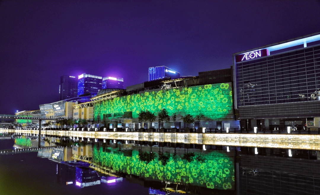 3d全息投影,星光大道……佛山这里千灯璀璨!_灯光