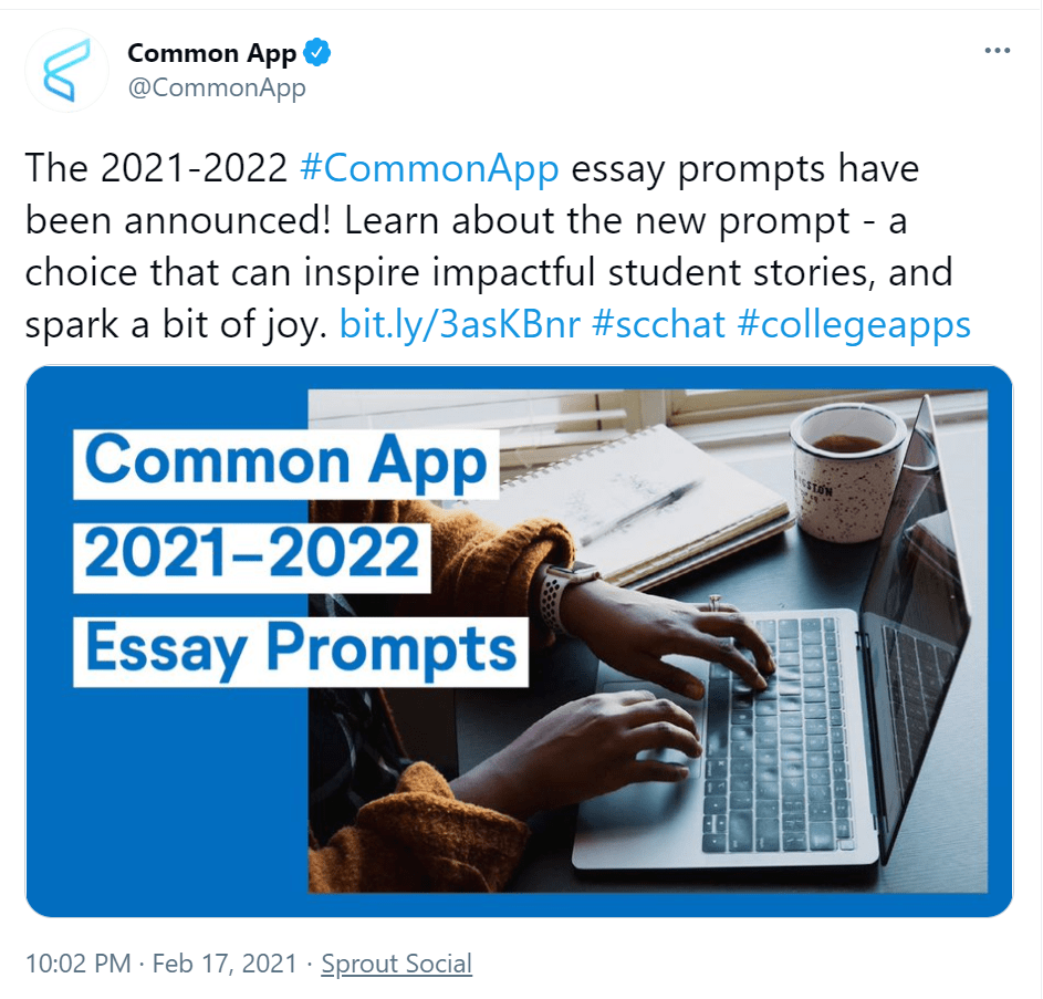 又改题啦commonapp发布20212022文书题目