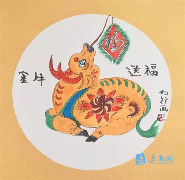 农民画家的牛年牛趣