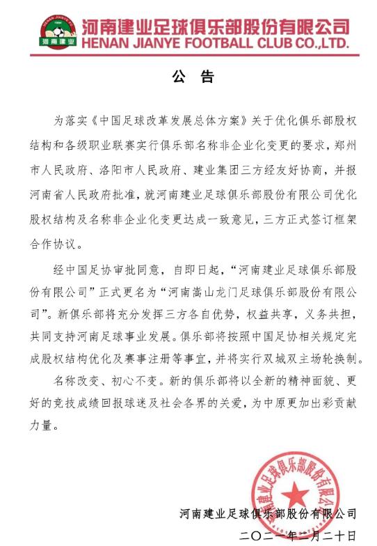 河南建业更名洛阳龙门图片