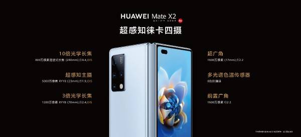 屏幕|华为折叠旗舰Mate X2发布，售价17999元起