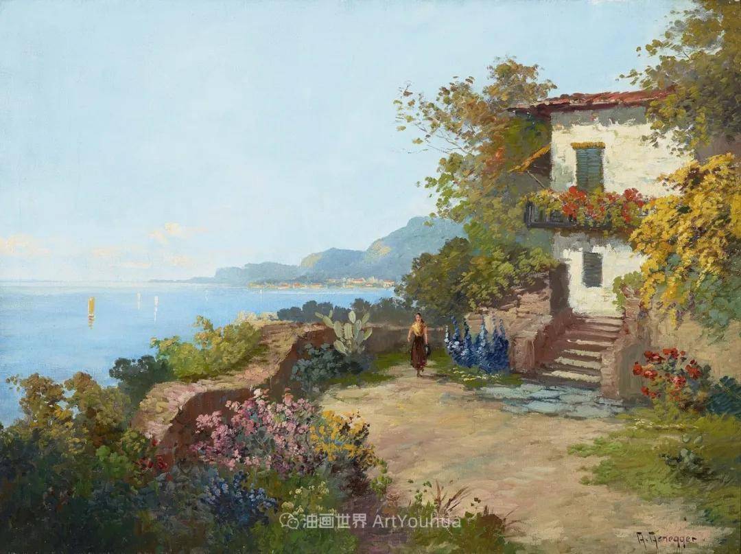 奥地利画家aloisarnegger风景油画作品欣赏