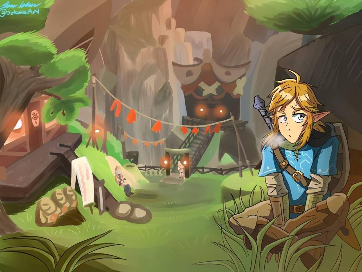 推特网友分享多张同人图 庆祝《塞尔达传说》35周年