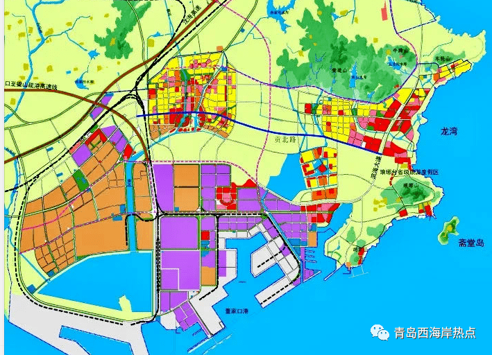 青岛西海岸新区规划图图片