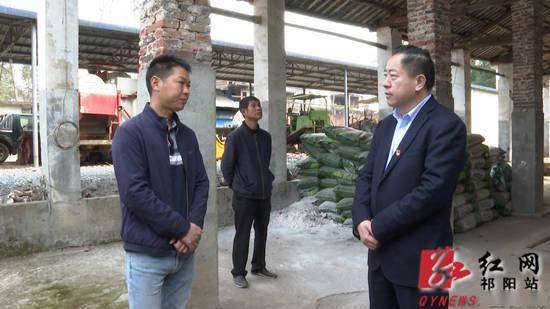 祁阳周新辉调研指导春耕备耕工作