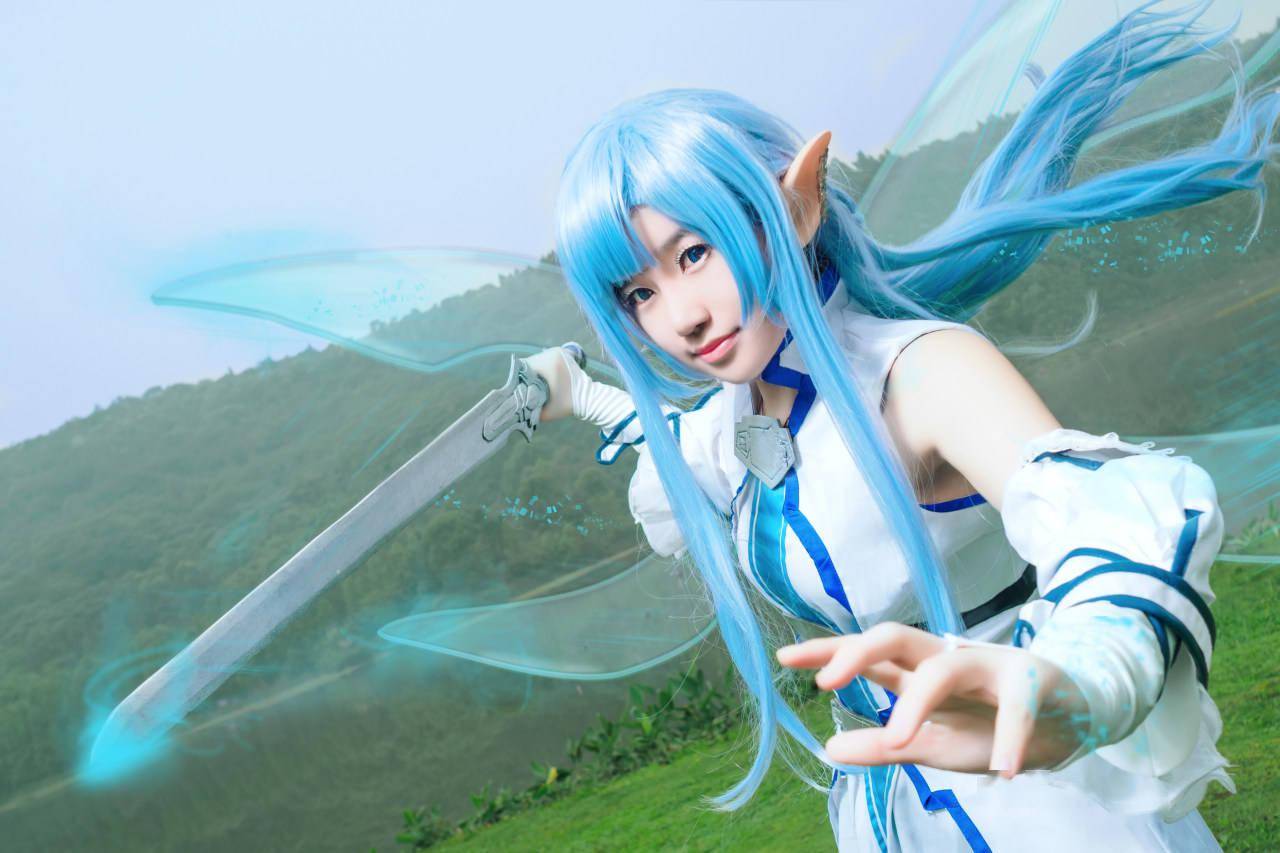 刀剑神域亚丝娜水精灵cosplay