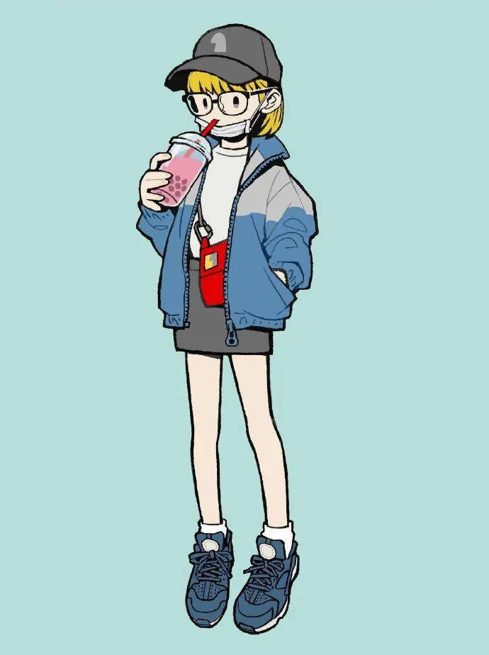 一组人物插画接地气的日常