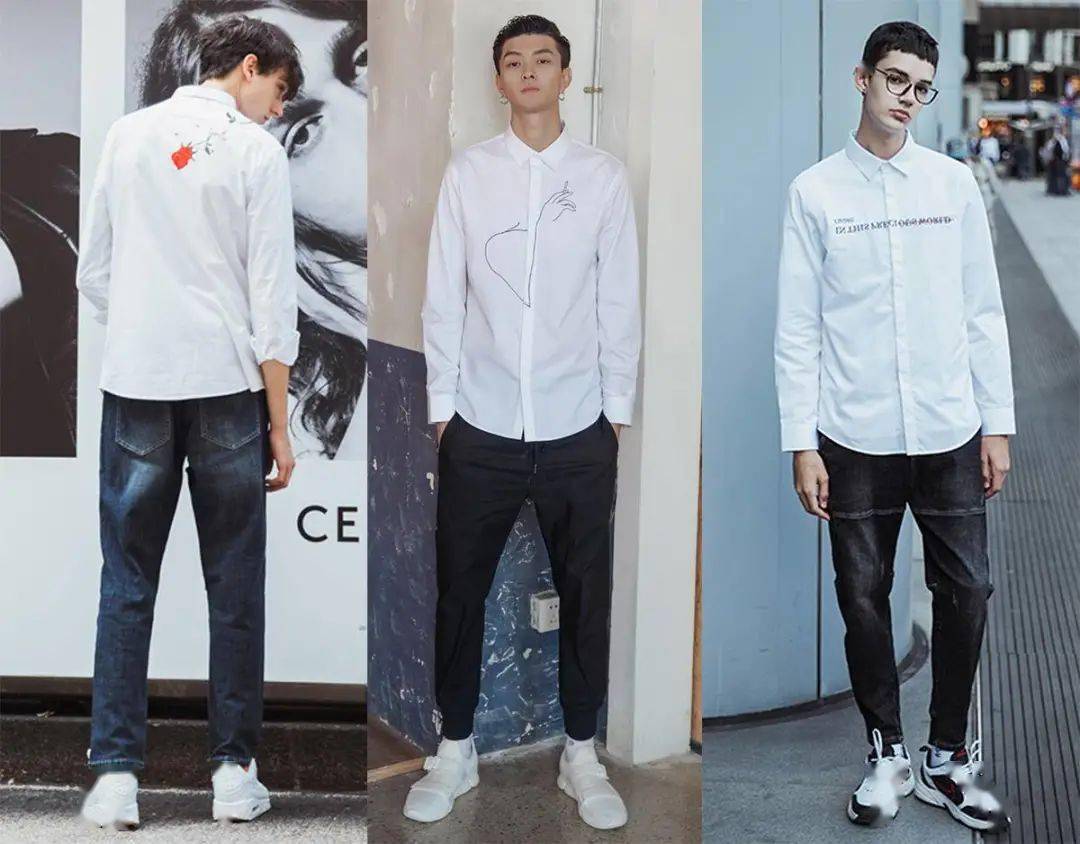 男人春天白色衬衫怎么穿才最帅气4种男神式搭配示范很值得收藏