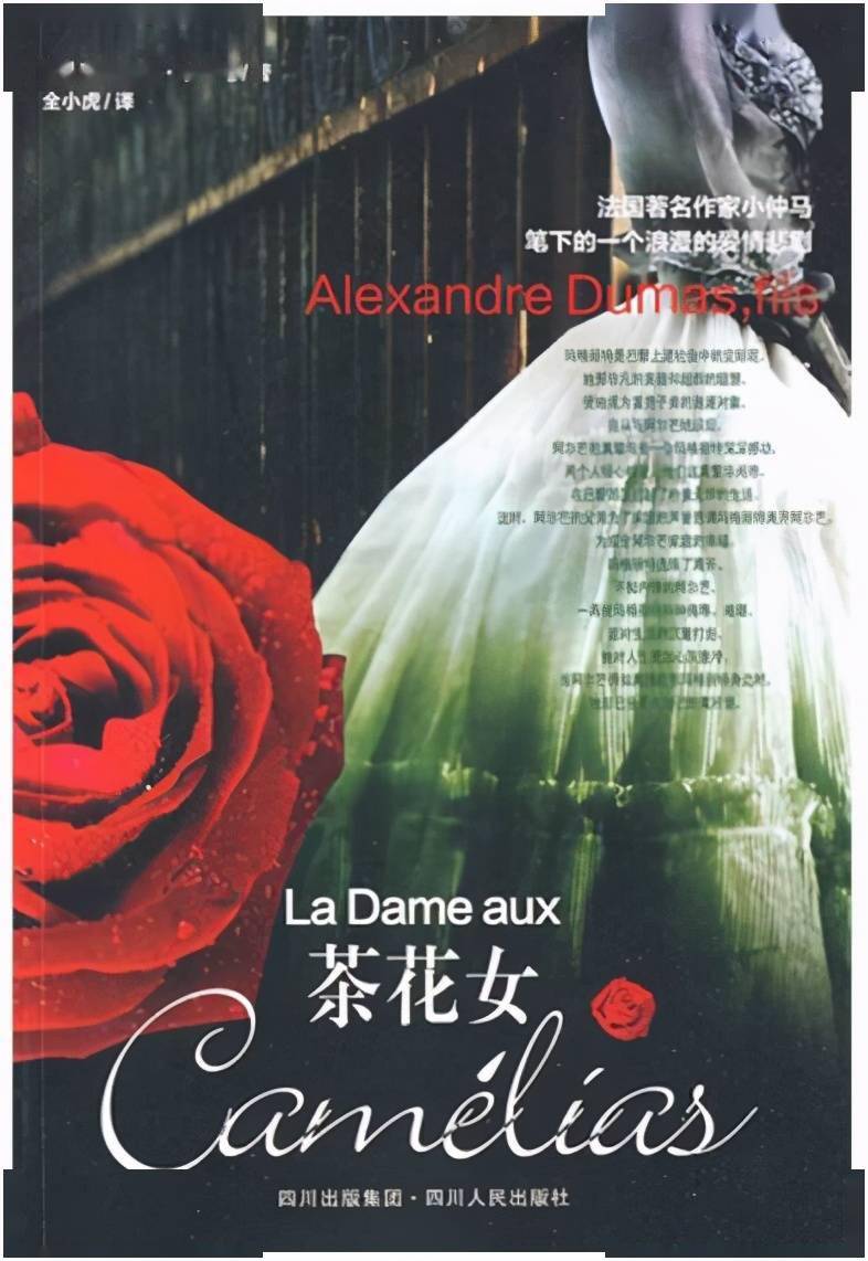 书名:《茶花女》作者:[法]小仲马译者:全小虎出版社:四川人民出版社