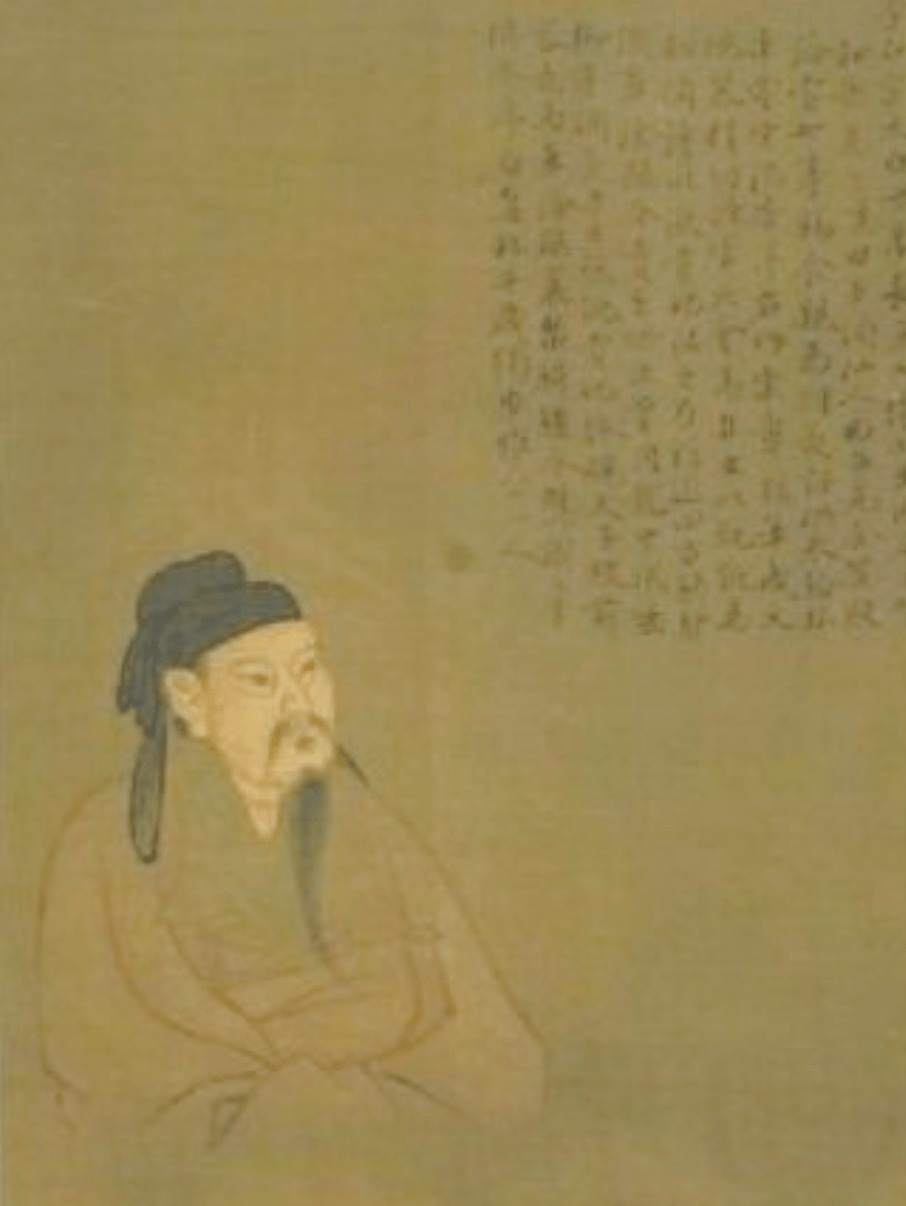 《历代圣贤像册·李白像,南薰殿旧藏 现存台北故宫博物馆