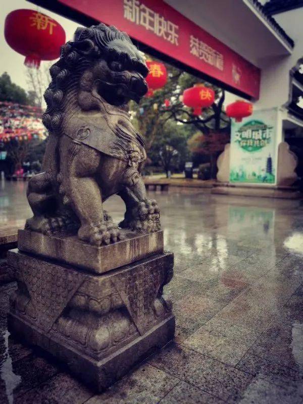 雨中的松江城 安心安