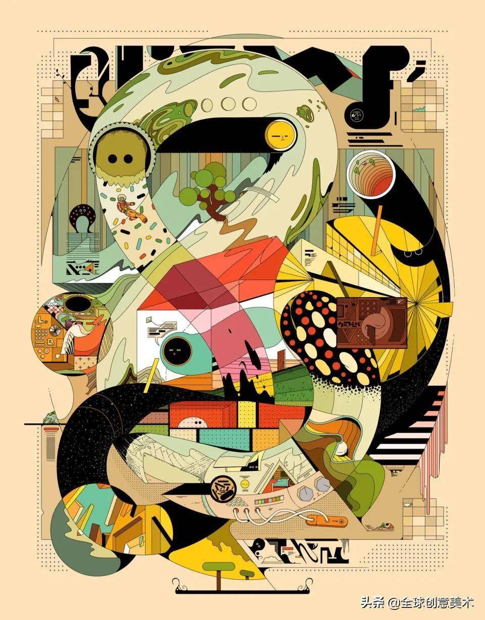 幻想系数字插画点燃趣味与活力