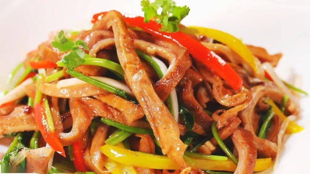 养生厨房今日菜谱蔬香锅巴芫爆肚丝