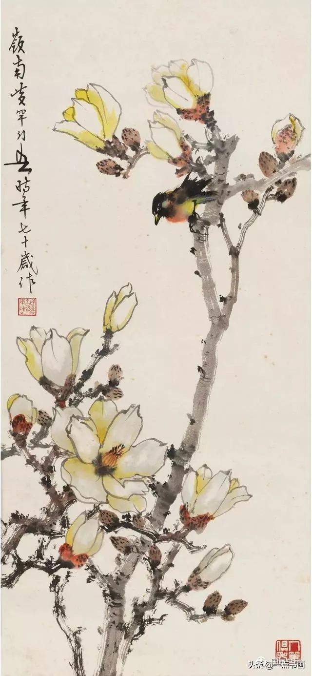 好花须向画里看,古今名家画玉兰