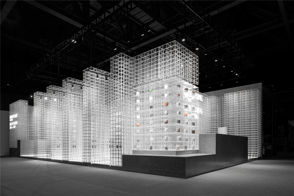 共生形态2020广州设计周画王大理石展厅