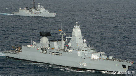 外媒:德军舰8月将航经南海 系2002年来首次